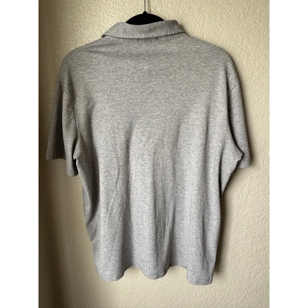 Polo Ralph Lauren Men's Gray Polo collar‎ short sleeve Large Pima Soft Touch